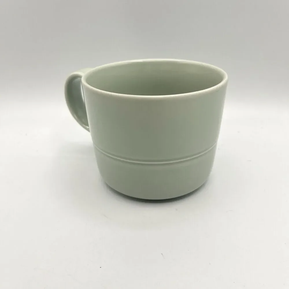 Crate & Barrel Aaron Probyn Hue Coffee Mug Light Green 12oz.